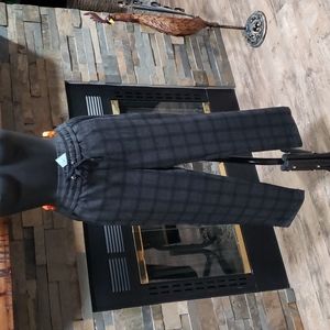 NWT LOFT Plaid Drawstring pull on pants 🖤